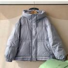Zip-up Hooded Down Jacket