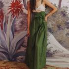 Sleeveless Cut-put Jumpsuit / Wide-leg Pants