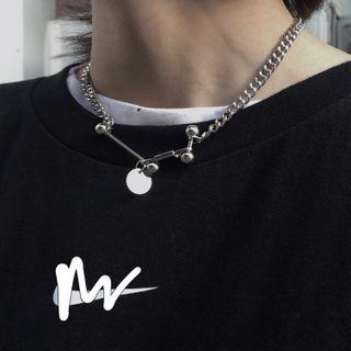 Disc Pendant Chain Choker As Shown In Figure - One Size
