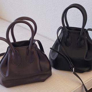 Snap-button Dumpling Hand Bag