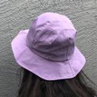 Plain Bucket Hat Purple - One Size