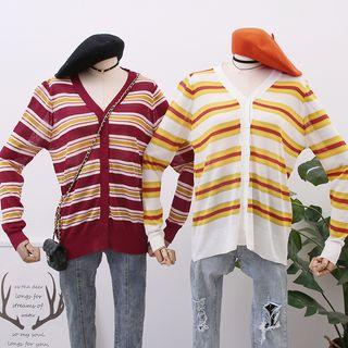 Striped Light Knit Cardigan