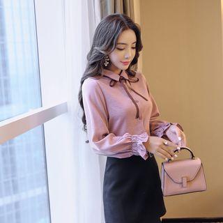 Flared-cuff Blouse