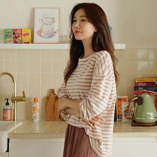 Boxy Striped T-shirt In 10 Colors