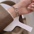 Heart Lock Bracelet Silver - One Size