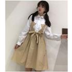 Cat Long-sleeve A-line Dress