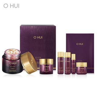 O Hui - Age Recovery Capsule Ampoule Set: Capsule Ampoule 0.3ml X 50pcs + Cream 20ml + Skin Softener 20ml + Emulsion 20ml + Essence 3ml + Eye Cream 5ml + Essential Mask 1pc 7pcs