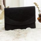 Lace Panel Clutch Black - One Size
