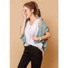 Sleeveless Slit-hem Cotton Top