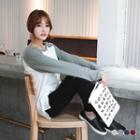 Long Sleeve Color Block T-shirt