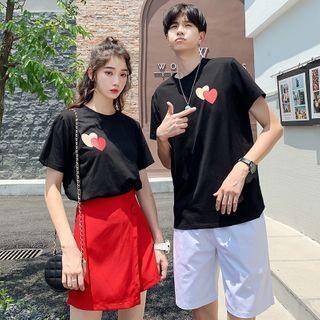 Couple Matching Short-sleeve T-shirt / A-line Skort / Shorts / Set