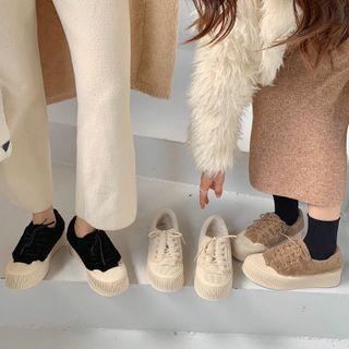 Platform Fleece Sneakers