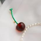 Acrylic Cherry Brooch As Shown In Figure - One Size