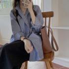 Long Sleeve Striped Button-up Shirt
