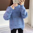 Contrast Line Sweater