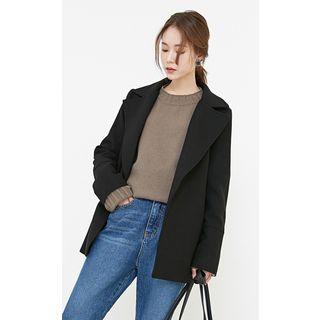 Notched-lapel Jacket With Belt