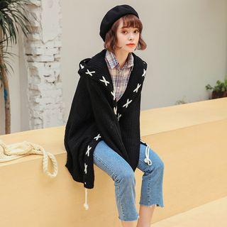 Stitched Long Cardigan