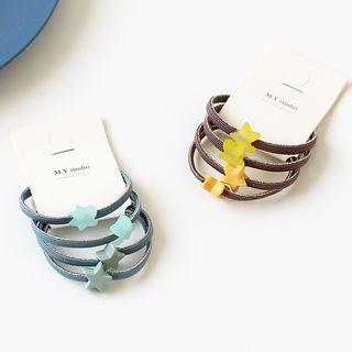 Set: Acrylic Star Hair Tie