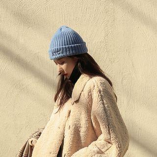Nyc Letter Rib-knit Beanie