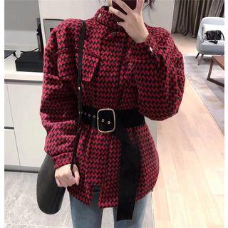 Houndstooth Jacket + Belt