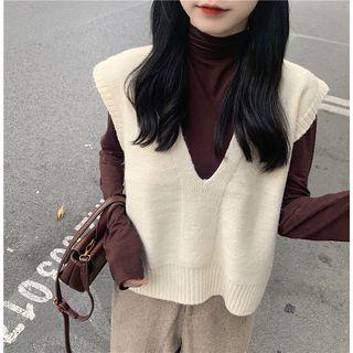 Long-sleeve Plain Top / Plain Vest
