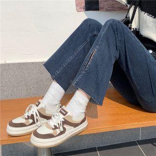 Mid Waist Boot-cut Jeans