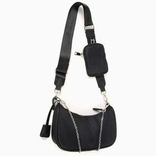 Chain-strap Hobo Bag With Pouch