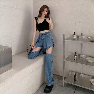 Tank Top / Wide-leg Jeans