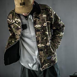 Letter Camouflage Jacket