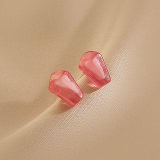 Acrylic Earring 1 Pair - Watermelon Red - One Size