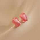 Acrylic Earring 1 Pair - Watermelon Red - One Size