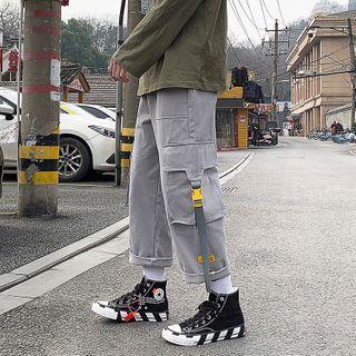 Buckled Straight Leg Cargo Pants