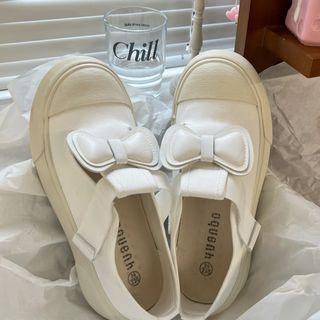 Ribbon Canvas Mary Jane Shoes