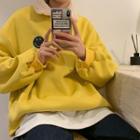 Fleece-lined Mock-neck Half-zip Sweater