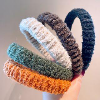 Shearling Shirred Headband