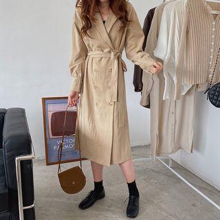 Double-breasted Strappy Shirtdress