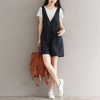 Set: Short-sleeve T-shirt + Sleeveless A-line Dress