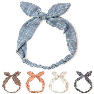Plaid Ribbon Headband