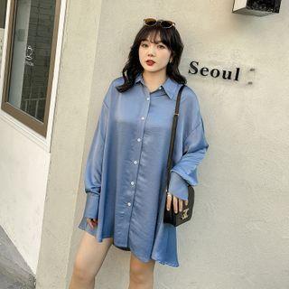 Long-sleeve Cut-out Shirt