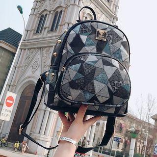 Studded Print Backpack