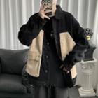 Single-breasted Corduroy Shirt Jacket