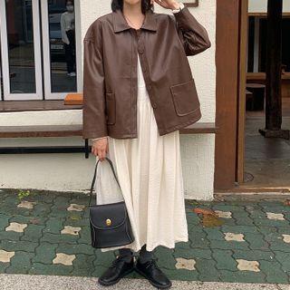 Turn-lock Stitched Tote Bag