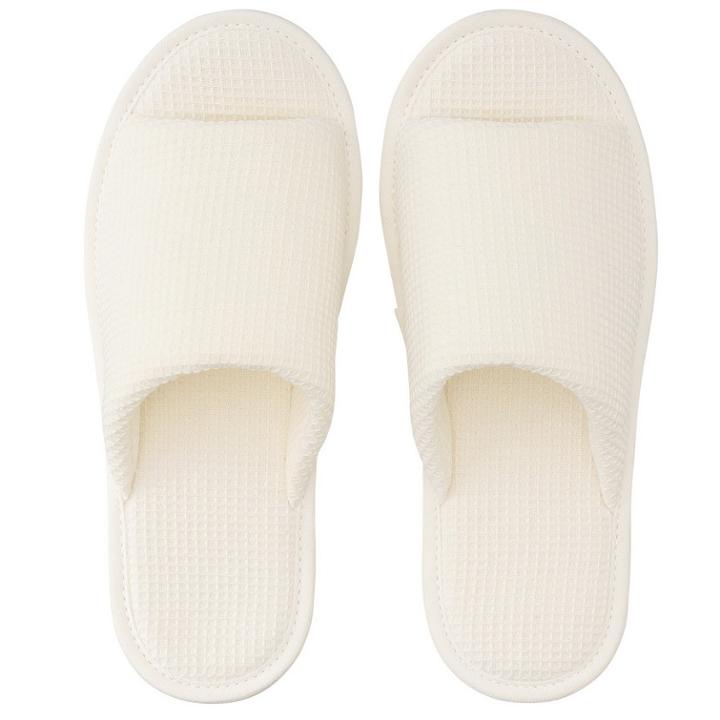 Waffle Room Sandals Open Toe (beige White) (m) 1 Pair