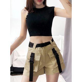 Asymmetric Crop Tank Top