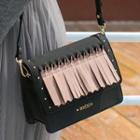 Fringed Studded Cross Bag