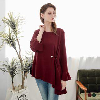 Asymmetrical Drapery Trapeze Tunic
