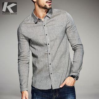 Long-sleeved Linen Shirt