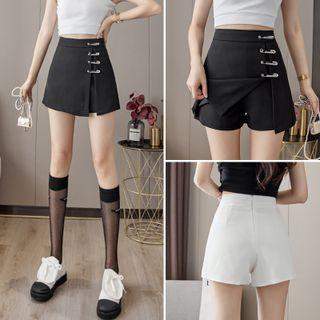 Safety Pin-accent Mini Skort