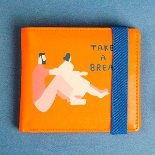 Elastic Band Leather Wallet