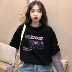 Long-sleeve Mesh Top / Short-sleeve Round Neck T-shirt